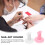 Set 12 Pezzi Strumenti Per Manicure Con Dispositivo Posizionamento Dita 11