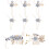 8 Stuks Bruids Haaraccessoires Met En Haarspelden 10
