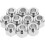 10 Pcs Nuts Hexagonal Printer Replacement Parts Stainless Steel Carbon 2