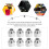 10 Pcs Nuts Hexagonal Printer Replacement Parts Stainless Steel Carbon 11