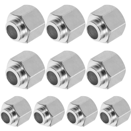 10 Pcs Nuts Hexagonal Printer Replacement Parts Stainless Steel Carbon 2