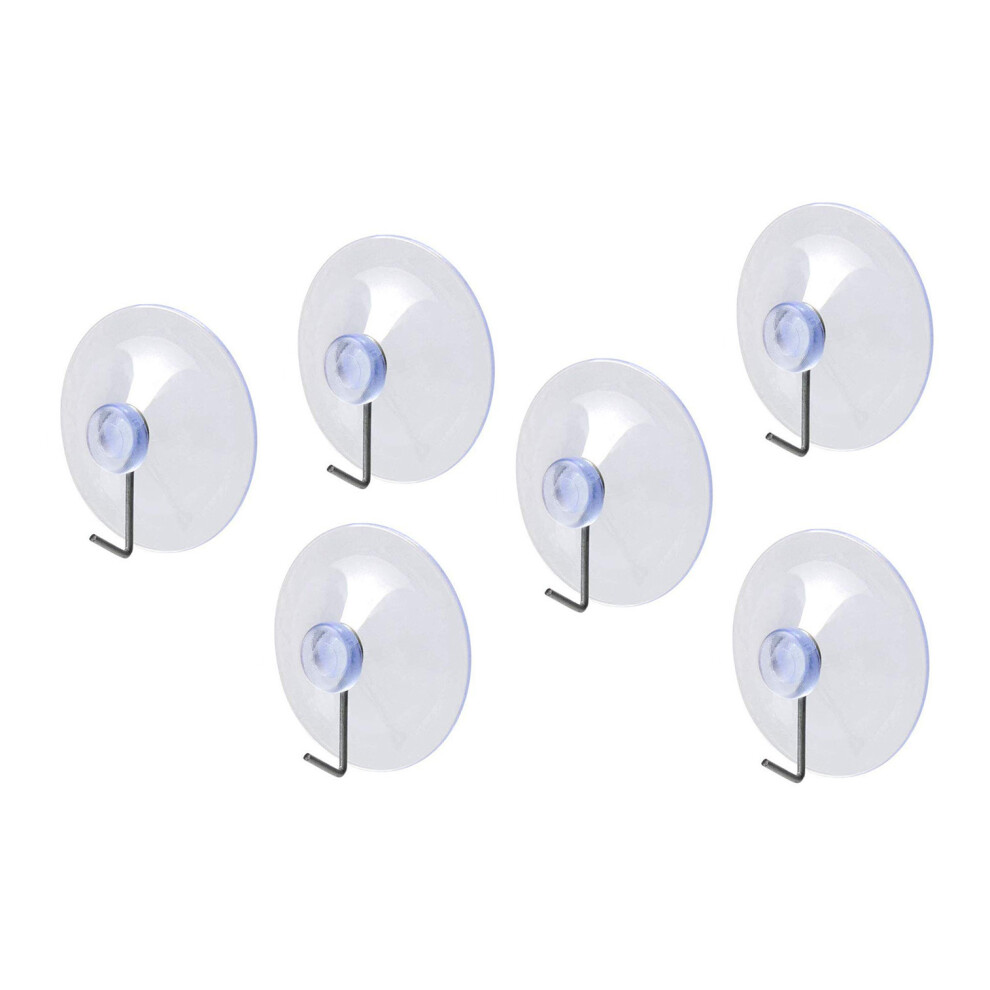 Set Of 40 Pvc Suction Cups With Metal Hook (40 Mm Diameter) 8719762743415