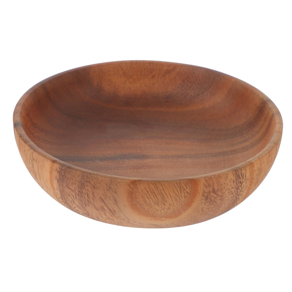 Versatile Wooden Salad Plate Round Serving Plate For Condiment Containers And Snacks Dinner Table Home Use-image-OPC-PM9ZWRW-NEW