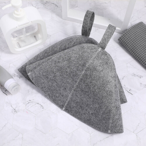 2 . Duschhaube Filz Für Sauna Und Bad 2