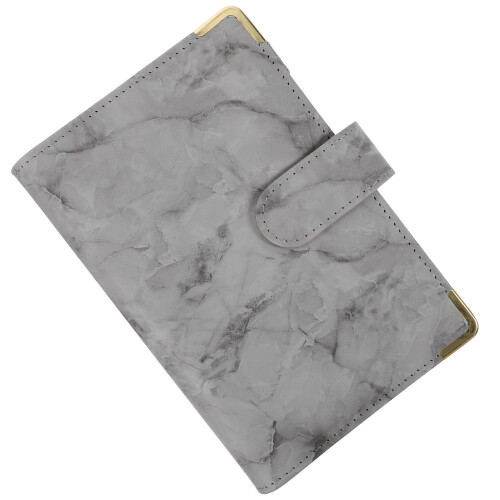 Couverture Classeur A6 PU Gris Protecteur Durable