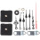 2Sets Plastic Clock Mechanism Kit DIY Wall Clock Movement Replacement 6