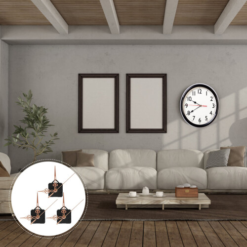 2Sets Plastic Clock Mechanism Kit DIY Wall Clock Movement Replacement 1