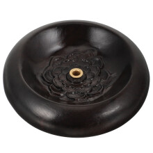 Black Wooden Incense Sticks Holder Desktop Burner Home Aroma Decor