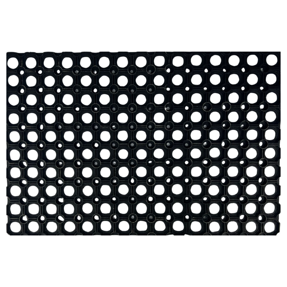 Arkmat Heavy Duty Rubber Door Mat With Drainage Holes
