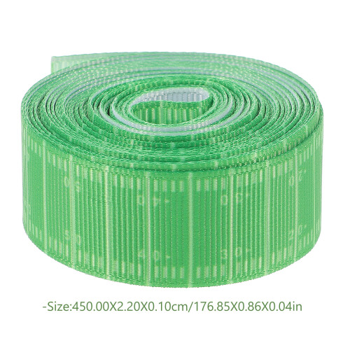 1Rouleau Ruban Motif Rugby Vert Polyester Pour Cadeau DIY 1