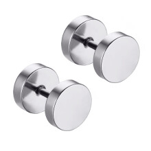 Herren Hantel Ohrringe Schraub Ring Ohrringe Gothic Schmuck