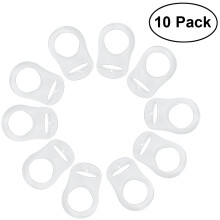 10St Schnullerketten Halter Für Babyschnuller Transparent