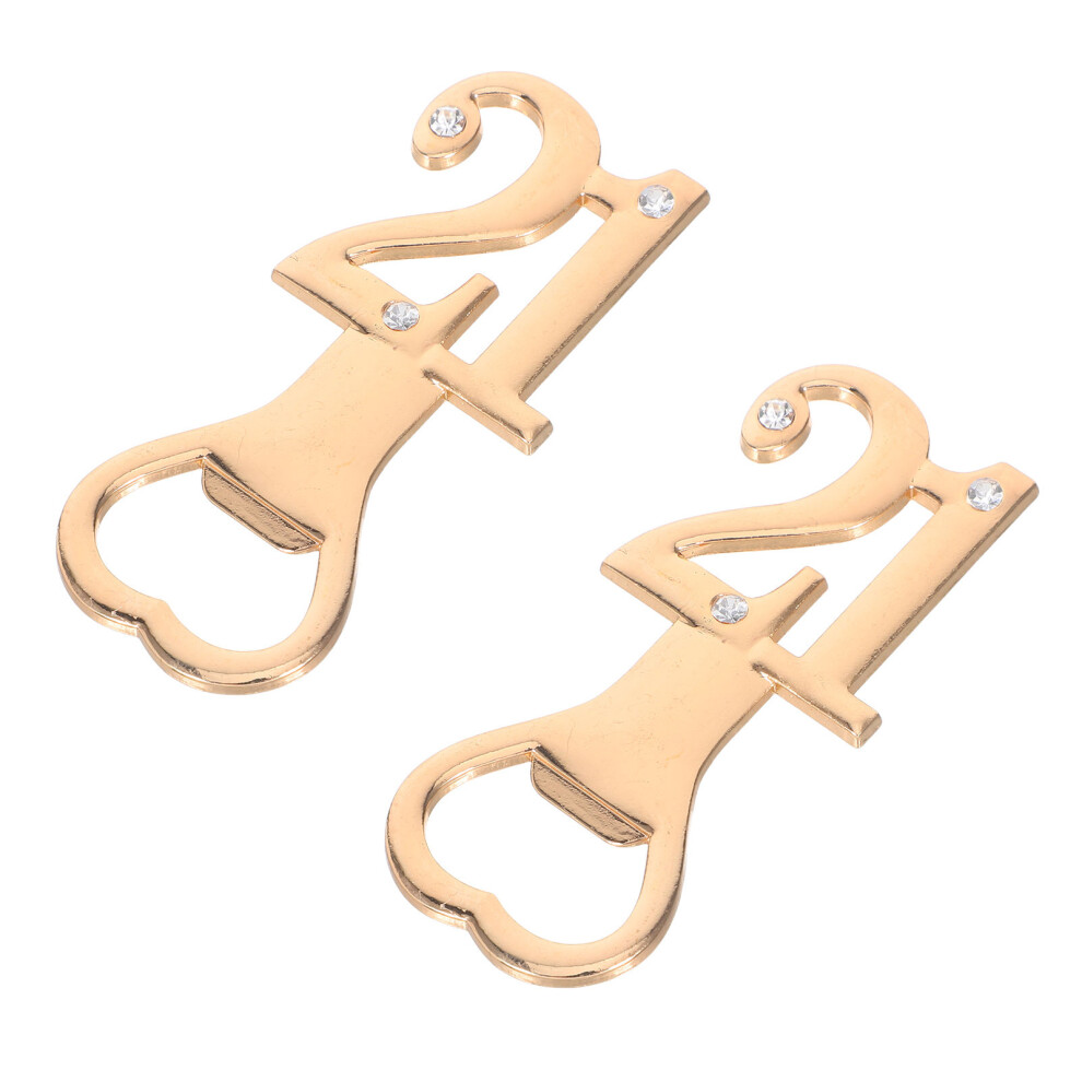 4 Szt. PrzenośNy Metalowy Otwieracz Do Butelek Cynku-image