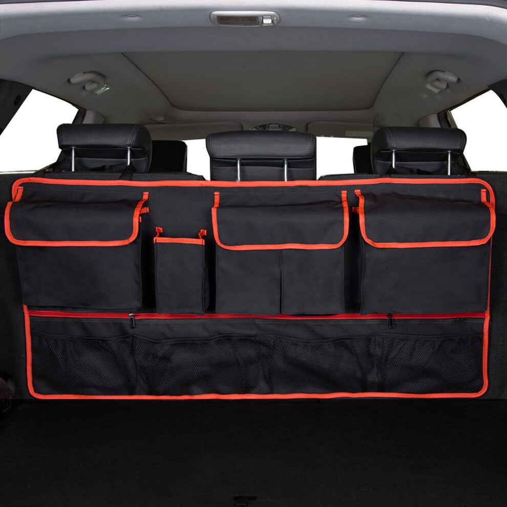 Car Boot Organiser For Audi A6 C8 Allroad 2018-2023, Durable Collapsible Organiser With Adjustable Straps 9393856386192