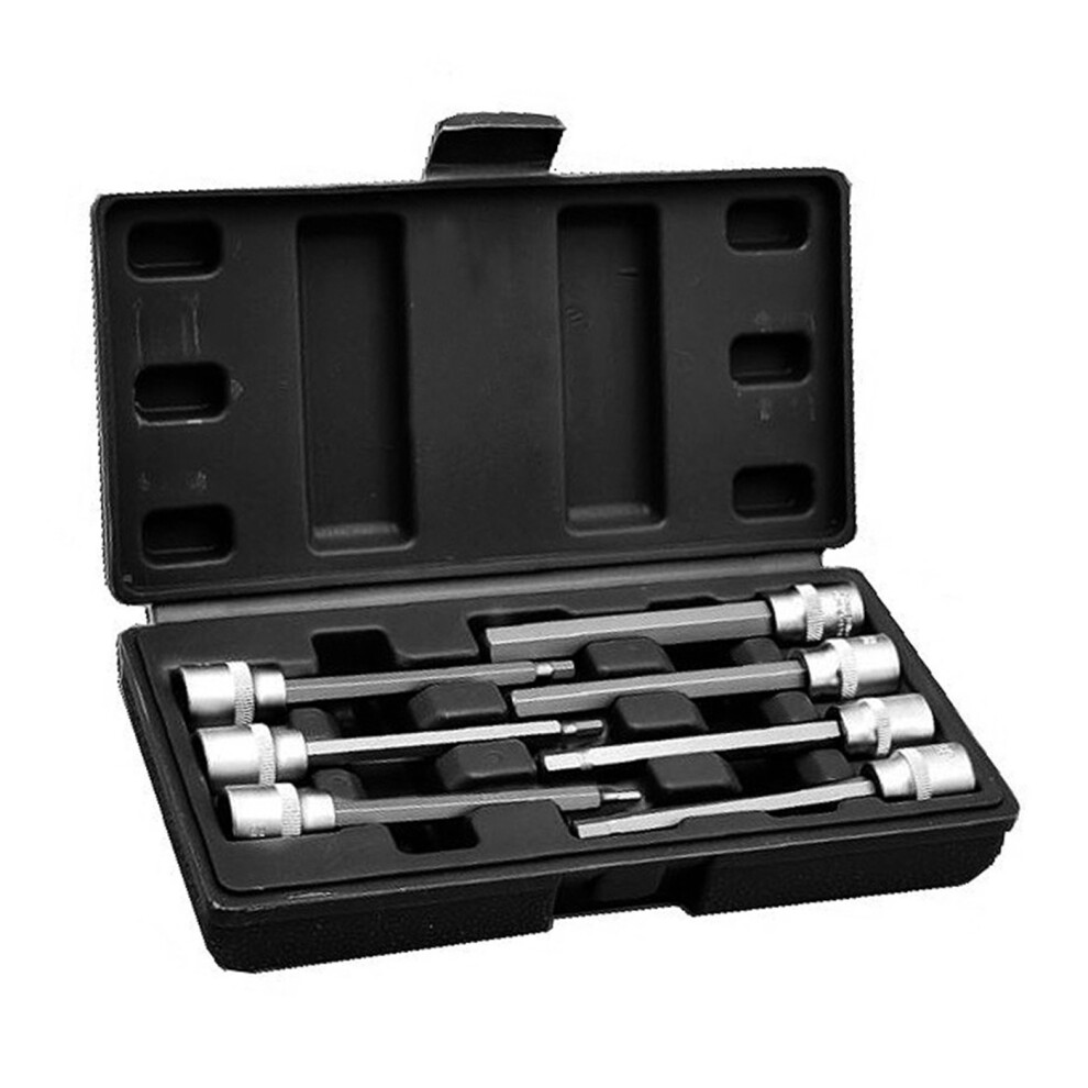 Hex Key 3/8 Inch Socket Set (Extended, 7 Pieces) In Plastic Box 8719762750833