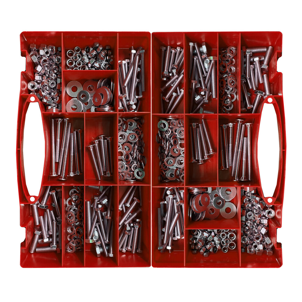 Big Set Of 900 Items: Bolts, Nuts And Washers In Boxes 8719762751793