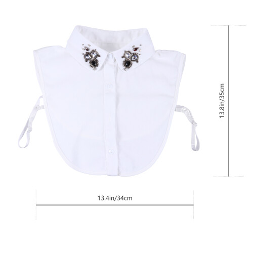 Faux Kraag Chiffon Set 13,4x13,8 Inch 2