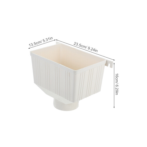 Rainwater Pipe Strainer Vierkante Plastic Fitting 1