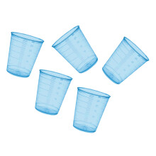 Conjunto de 160 copos medidores (30 ml, azuis, PP, para uso frequente)