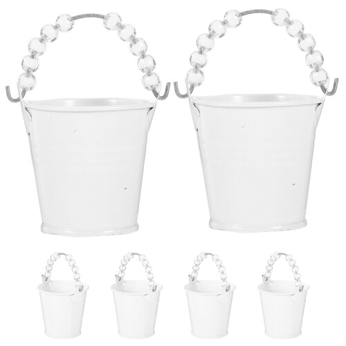6 Pièces Mini Seaux Métalliques Pour