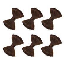 6 Stuks Bowknot Pruikclips Haarstrik Mutsjes Extensions Styling