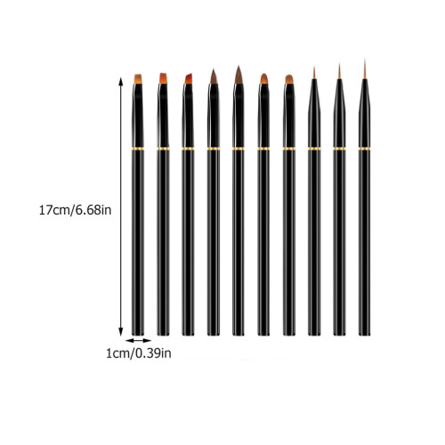 10 Unidades Canetas Para Desenho Unhas Doméstico E 1
