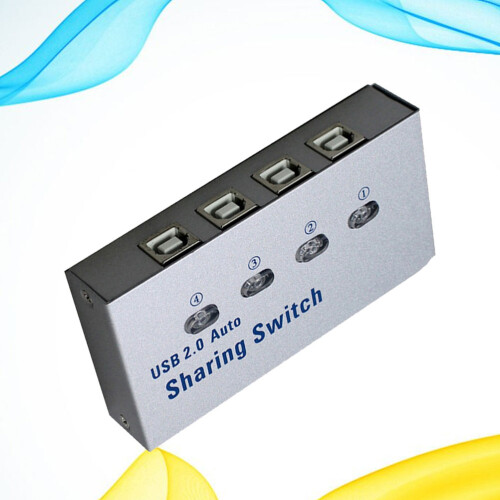 Switch USB 2.0 Para 4 Dispositivos Compartilhamento De Periféricos 2