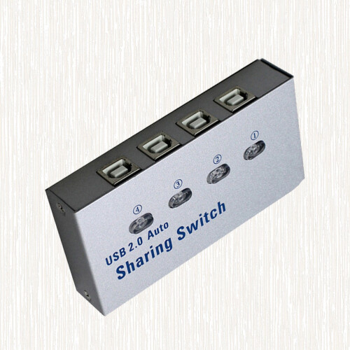 Switch USB 2.0 Para 4 Dispositivos Compartilhamento De Periféricos 1