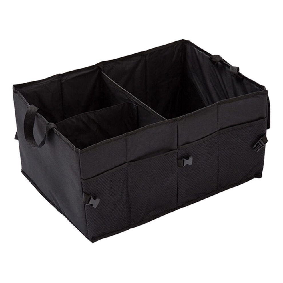Collapsible Car Storage Box Large Capacity Trunk Organizer Repair Tools Holder Universal Black 9016109450203