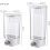 Wall Mounted Automatic Rice Cereal Dispenser Plastic Transparent Storage For Kitchen Pantry 2
