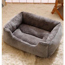 Dog Bed Medium, Washable, Calming Anti-Anxiety, Fluffy Crate Mattress Cushion, Non-Slip Bottom, 70x50cm For Large Cats