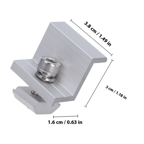 12 Solarkabel- -Halterung 3,80x3,00x1,60 cm 1