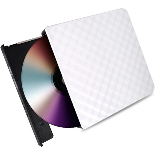 DVD Player External USB 3.0 DVD Burner Writer Recorder CD/DVD ROM Drive PC Optical Drive White 1