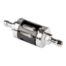 Motorcycle Oil Filters 8mm Inline Oil Filter Washable Metal Parts For Scooter Dirt Bike Snowmobile Black