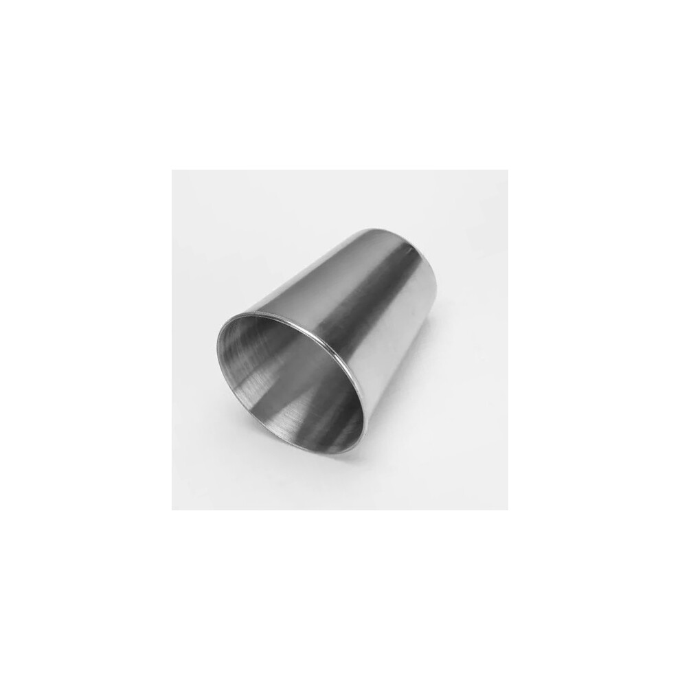 Set Of 12 Stainless Steel Cups, 70 Ml, With Rolled Edge 8719762727613