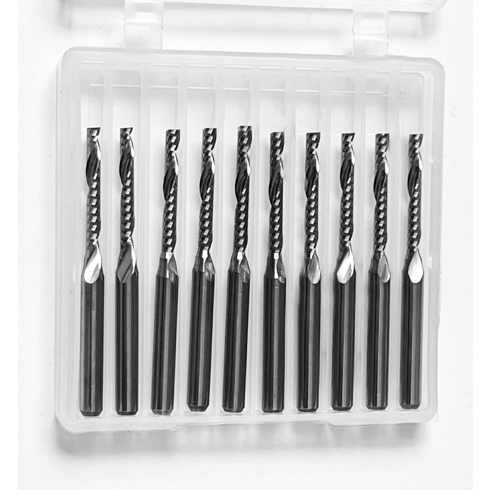 Set Hq Micro Single Flute Milling Cutters (2.0 Mm, 10 Pcs) 8719762727675
