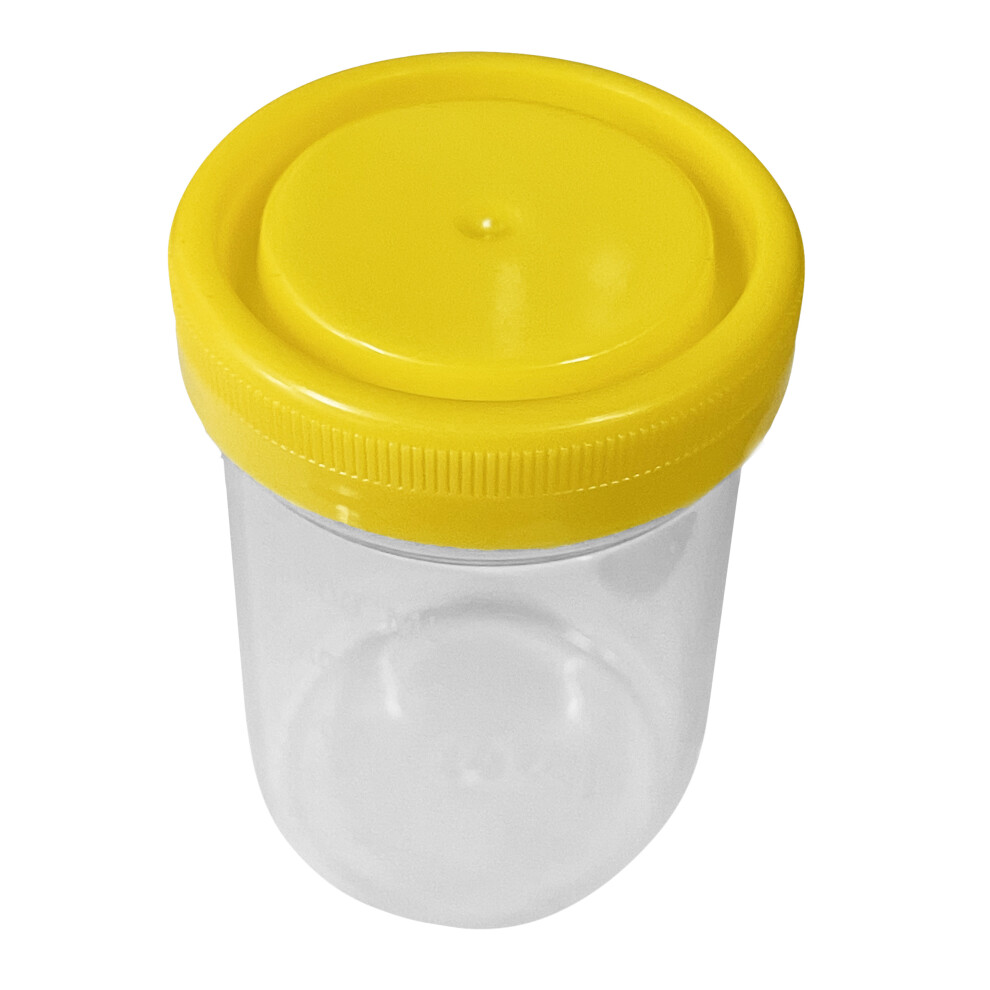 Set Of 30 Sample Containers With Yellow Cap (120 Ml, Pp Plastic) 8719762775874