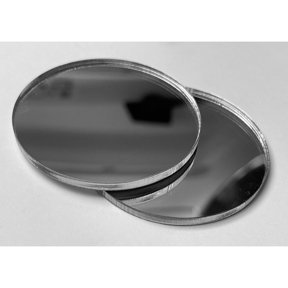 Set Of 30 Small Round Mirrors (3X50 Mm, Silver) 8719762765394