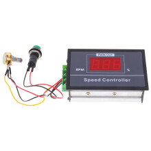2St Dc Motor Snelheidsregelaar 6V 12V 24V 48V Pwm Met Digitaal Display