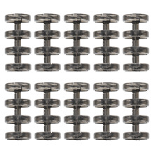 Loose Leaf Binders Transparant Zwart 10 1,3x0,6 Inch