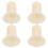 4pcs Scale Feet For Electronic Weighing Pan Plastic White 9
