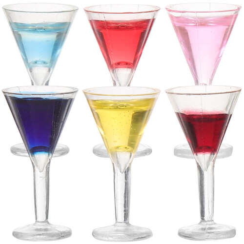 6Pcs Mini Taças De Vinho E , Crianças, Decoração
