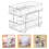 1Set Multifunctionele Badkamer Organizer Met Schuifrekken 3