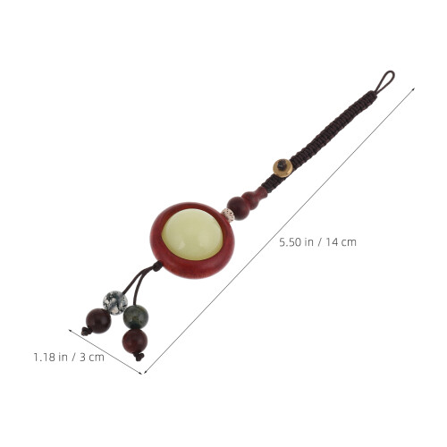 Lanyard De Vintage Com Brilhantes E Cabochão De Cabaça 2