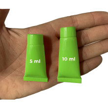 Zestaw 50 tub kosmetycznych do ponownego napełniania (10 ml, zielone)