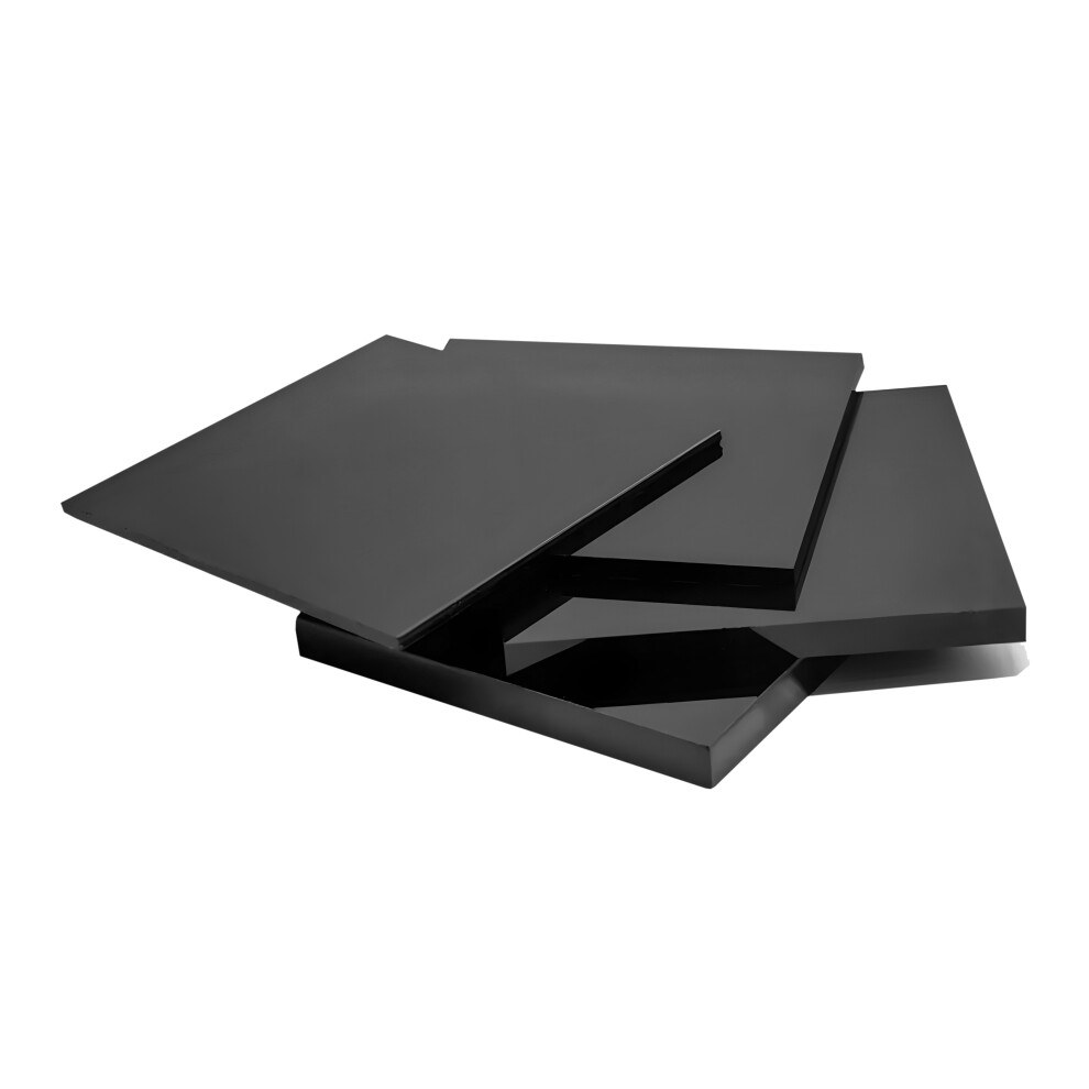 Set Of 30 Plastic Squares (Black, 3X50x50 Mm, Acrylic, Pmma) 8719762692744