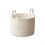 Baby Toy Storage Basket Solid White Cotton Rope Design Nursery Organization 1