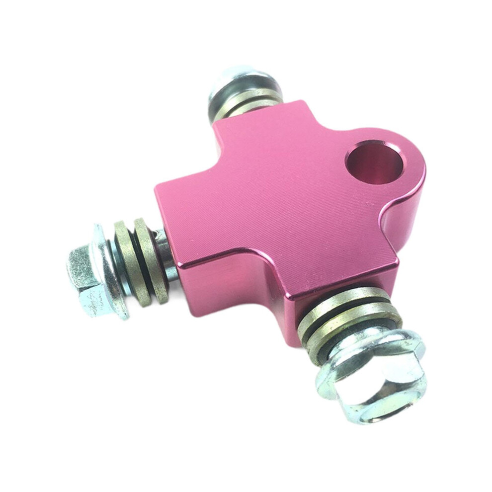 Three-Way Brake Oil Hose Connector Bracket Universal Fit For Automotive Hydraulic Brake Lines Purple 9393856389049
