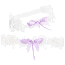 Veil Comb Für Frauen Perlenschleife Strumpfhalter Set 2-teilig