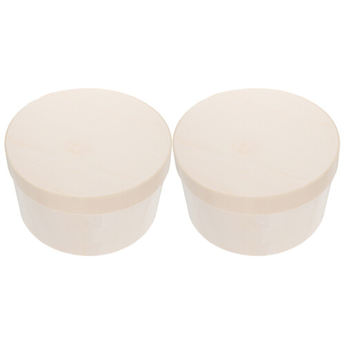 Cheesecake Verpackungsbox Rund Holz 2 1